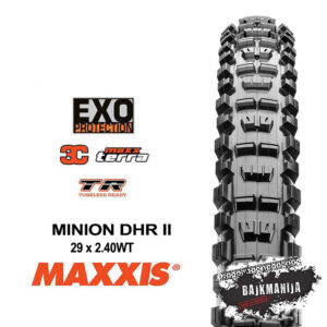 PLAŠČ MAXXIS MINION DHR II EXO TUBELESS READY 3C MAXX TERRA 29x2.40WT (50a/42a)