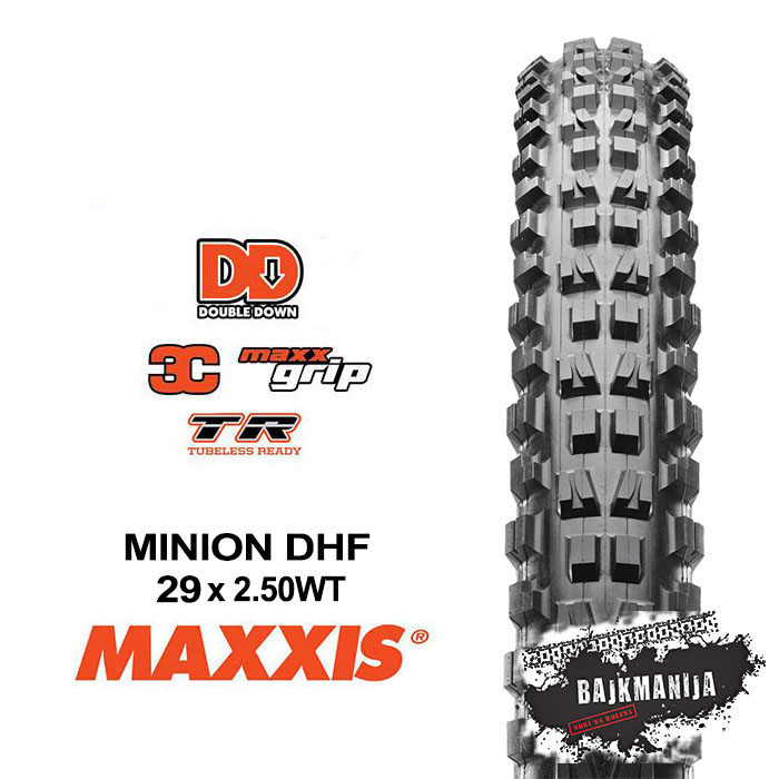 PLAŠČ MAXXIS MINION DHF DD 3C MAXX TERRA TUBELESS READY 29x2.50WT